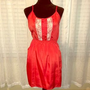 Coral summer dress